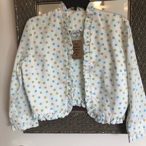 True Vintage light crop, polka dotted jacket